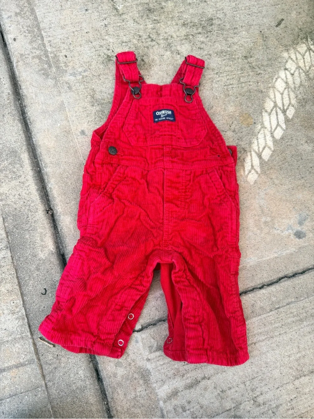 Carter's Red Corduroy Baby Overalls